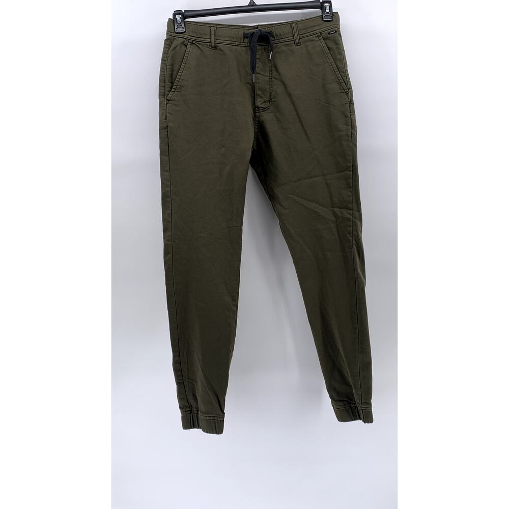GARMENT MAKERS INDUSTRIE Men's Olive Green Drawstring Casual Jogger Pants SZ 36